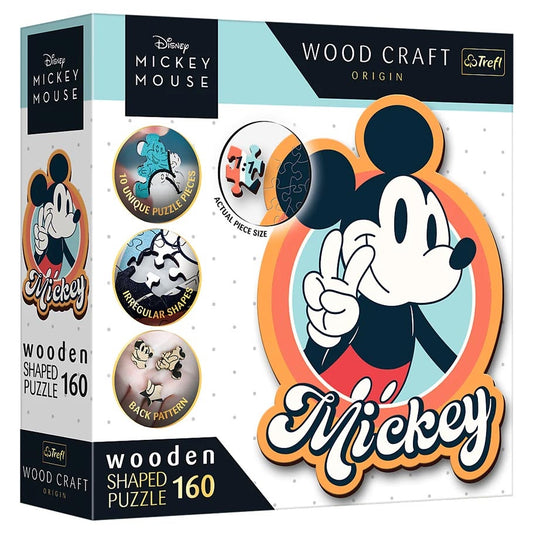 Puzzle Wooden Shaped 160 Disney Mickey