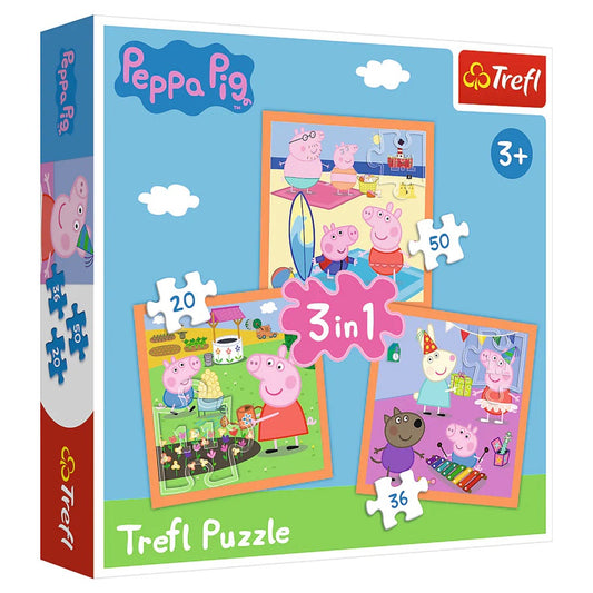 Puzzle Baby Peppa Pig Inventive 3in1 20/36/50 Piece