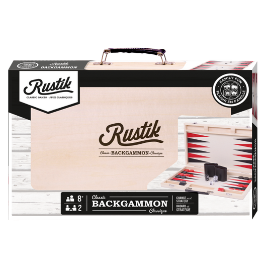 Rustik Deluxe Backgammon Wood Case