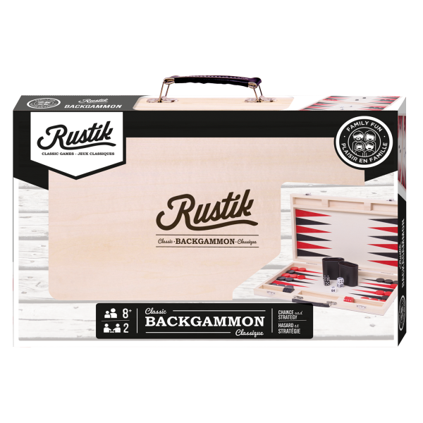 Rustik Deluxe Backgammon Wood Case