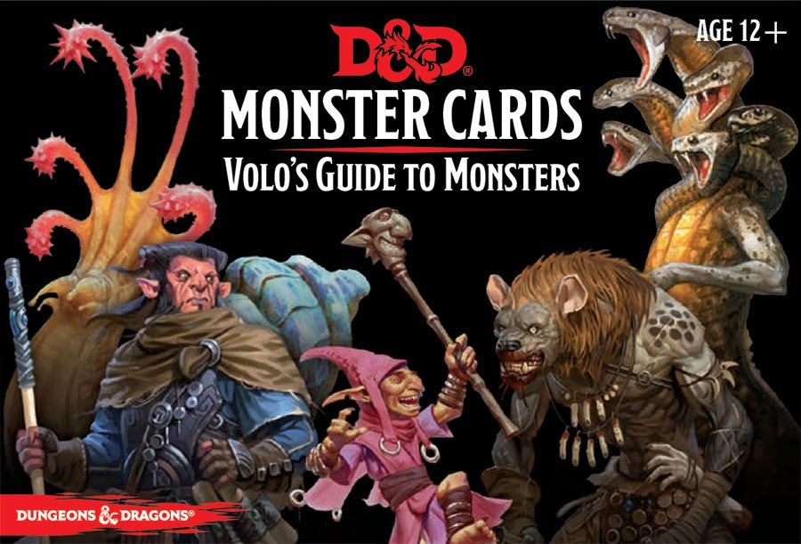 Dungeons and Dragons 5th Edition Monster Cards Volo's Guide to Monsters