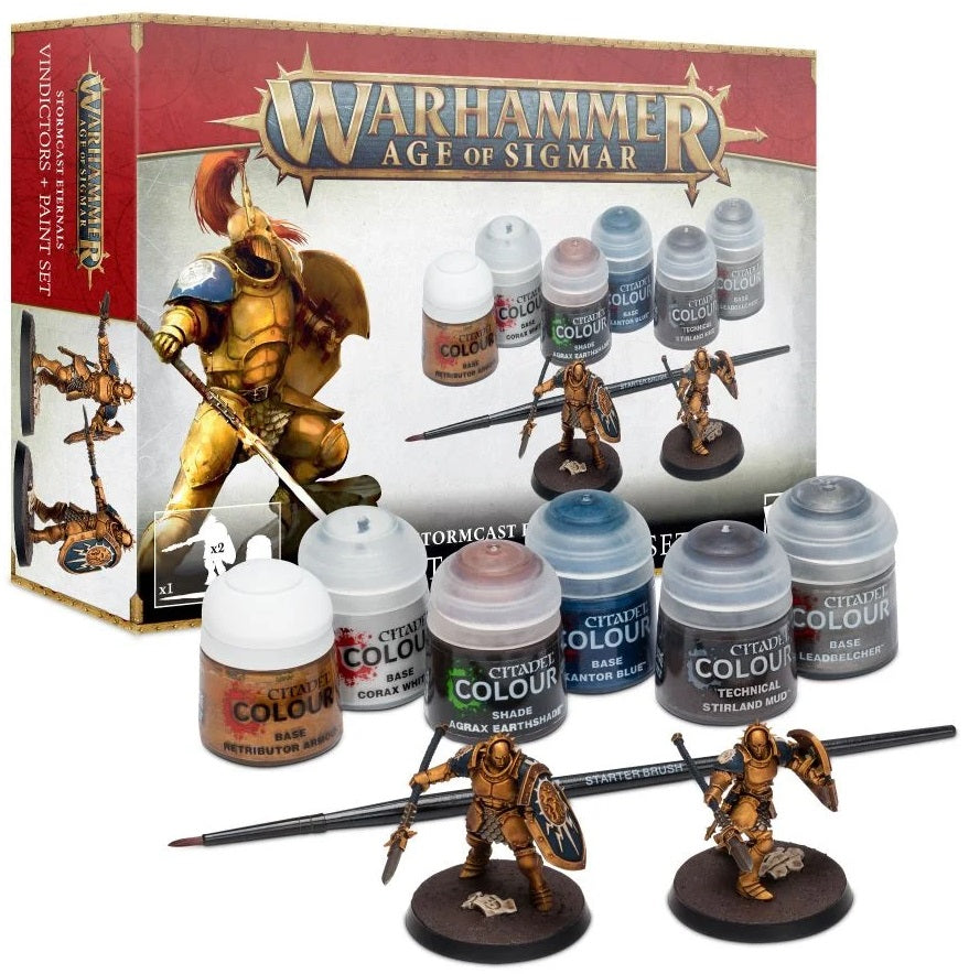 Citadel Hobby Paint Set Warhammer AoS Stormcast Eternals Vindictors