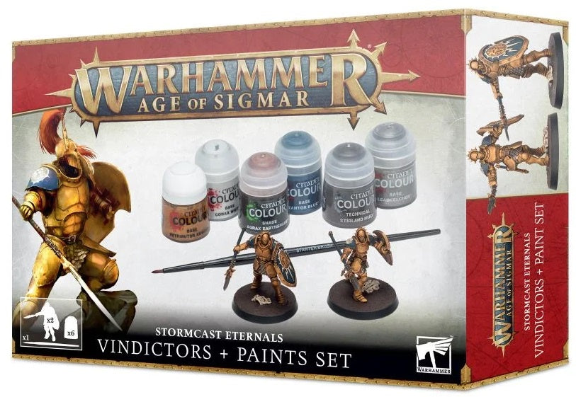 Citadel Hobby Paint Set Warhammer AoS Stormcast Eternals Vindictors