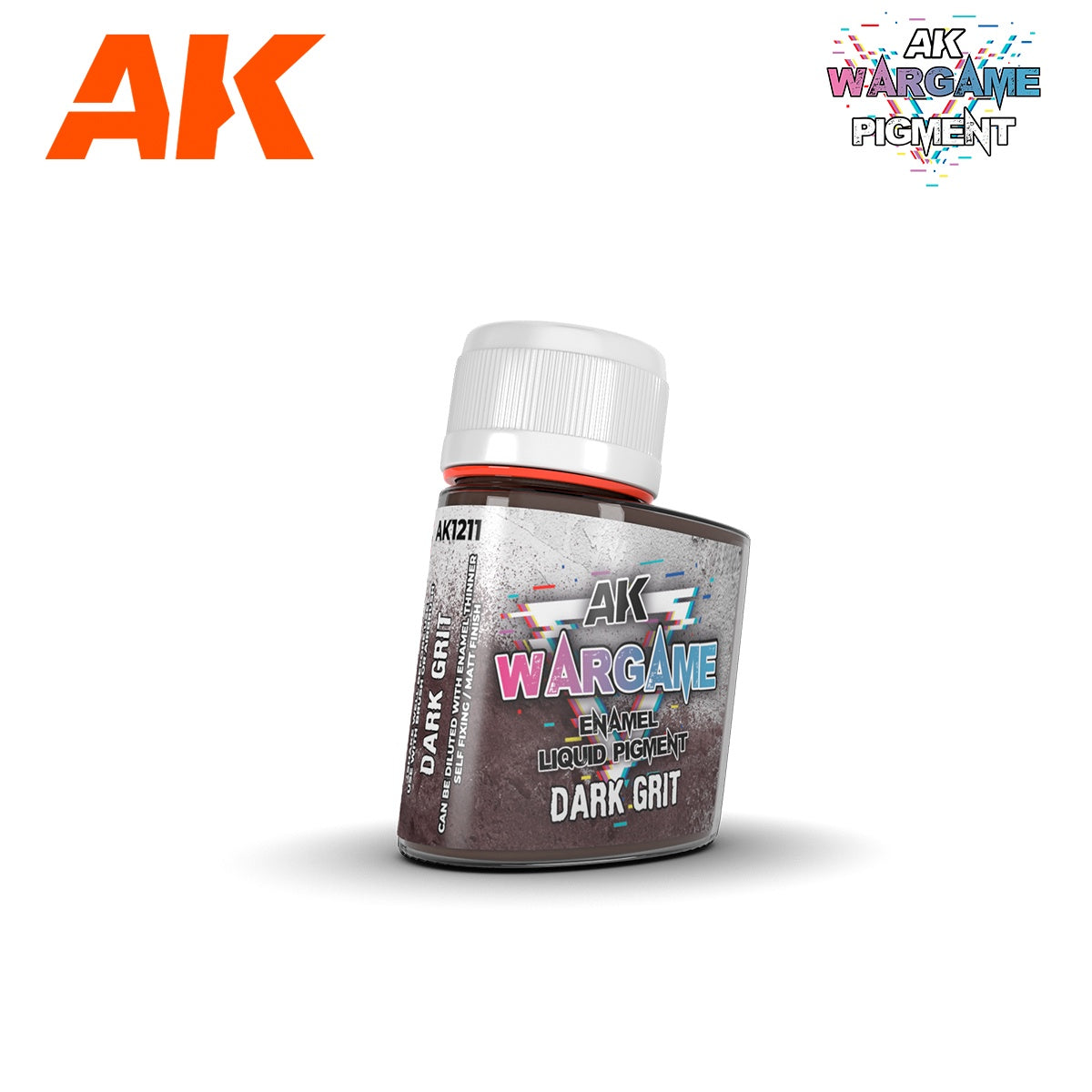 AK Interactive Wargame Enamel Liquid Pigments Dark Grit (35ml)