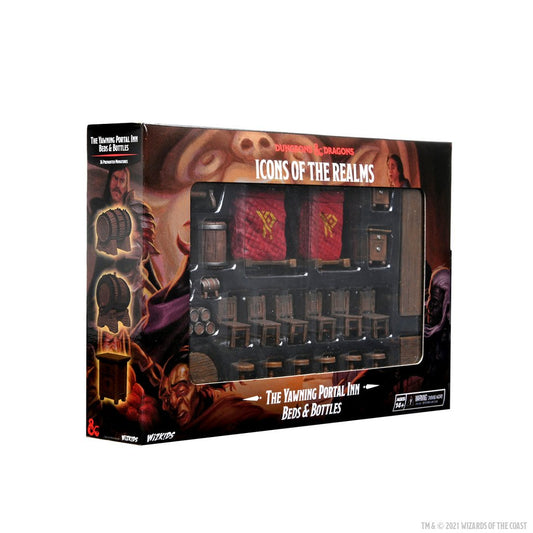Dungeons and Dragons Fantasy Miniatures Icons of the Realms Miniatures The Yawning Portal Inn Beds & Bottles