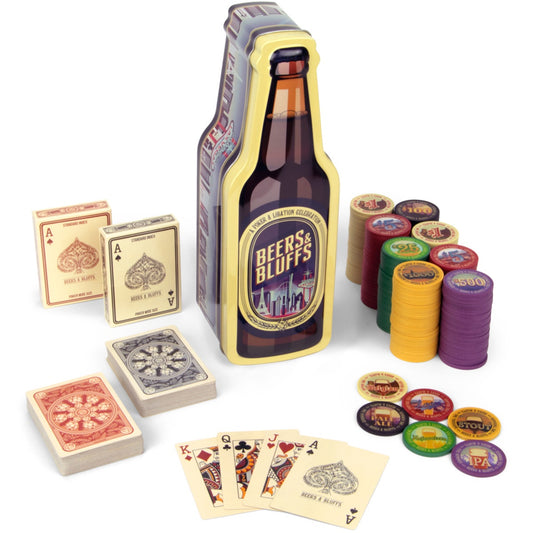 Poker Chip Set Beers & Bluffs