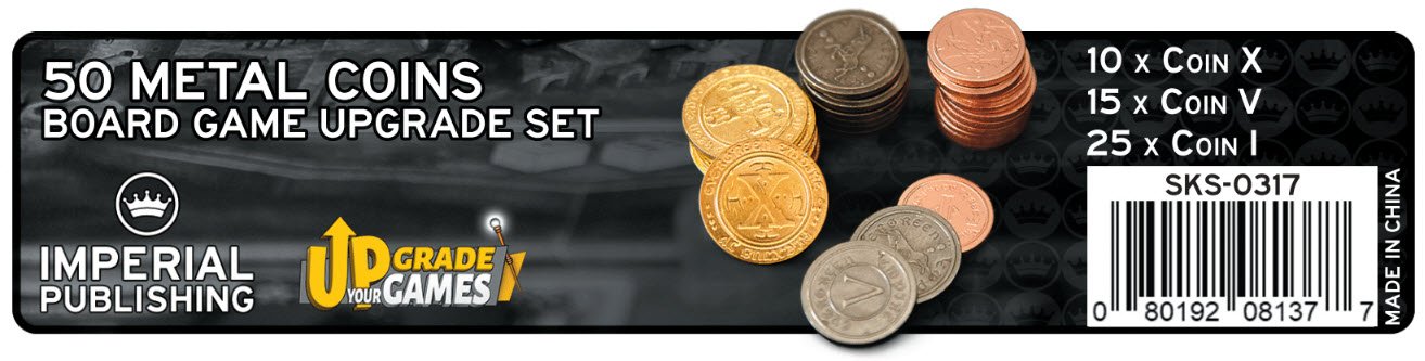 Upgrade Your Games Metal Coins Roman Numerials
