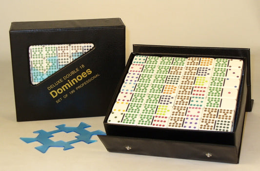 Dominoes Double 18 Color Dot Dominoes WWI