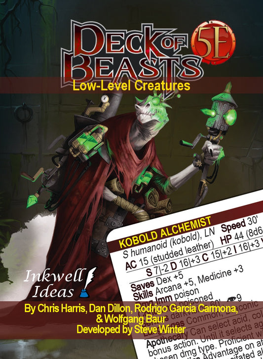 Tome of Beasts Deck of Beasts 01 Low-Level Creatures (5E)