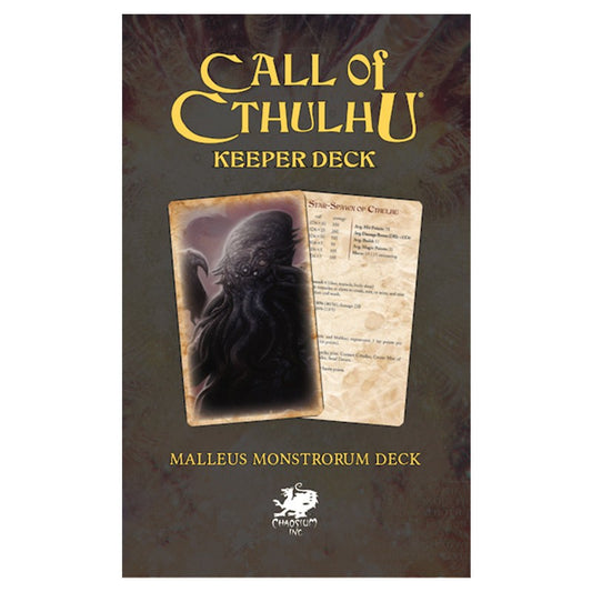 Call of Cthulhu 7th Edition Malleus Monstrorum Cthulhu Mythos Bestiary  Keeper Deck