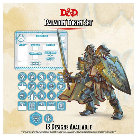 Dungeons and Dragons 5th Edition Token Set Paladin
