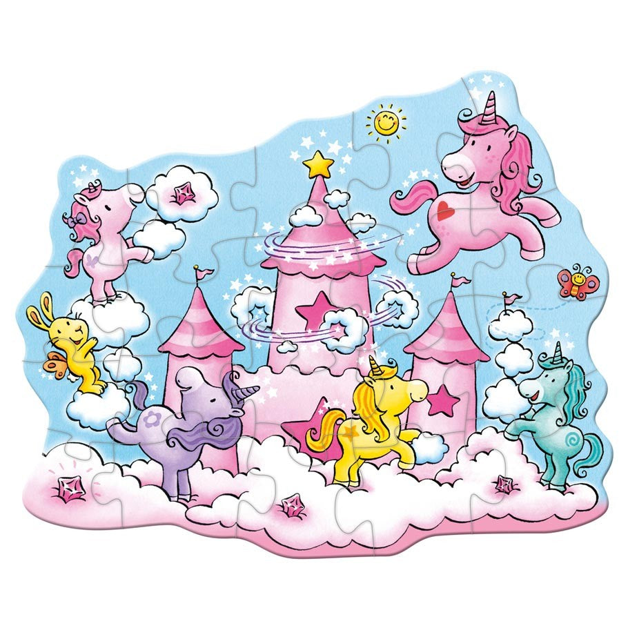 Puzzle Tykes 20 Unicorn Glitterluck in the Clouds
