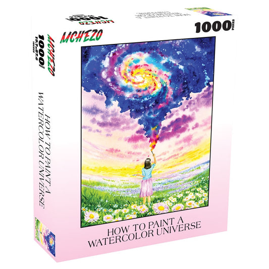 Puzzle 1000 How to Paint A Watercolor Universe